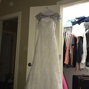 Sherri Hill White wedding/prom/homecoming dress